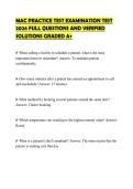 MAC PRACTICE TEST EXAMINATION TEST 2026 FULL QUESTIONS AND VERIFIED SOLUTIONS GRADED A&plus;