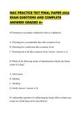 MAC PRACTICE TEST FINAL PAPER 2026 EXAM QUESTIONS AND COMPLETE ANSWERS GRADED A&plus;