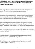 CWEA Grade 1 and 2 Tests Collection Systems Maintenance Exam Questions and Answers &lpar;Verified Answers&rpar; &lpar;Latest Update 2026&rpar; UPDATE&excl;&excl;