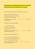 Comprehensive Pathophysiology Review&colon; Fluid and Electrolyte Disorders Questions and Answers   