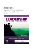 Test Bank For Leadership and Nursing Care Management 8th Edition by M&period; Lindell Joseph &comma; Diane Huber&lpar; Lastest Version&rpar;