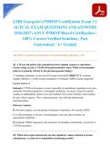 LMR Georgette's PMHNP Certification Exam V2 ACTUAL EXAM QUESTIONS AND ANSWERS 2026&sol;2027 &vert; ANCC PMHNP Board Certification &vert; 100&percnt; Correct Verified Solutions &vert; Pass Guaranteed - A&plus; Graded