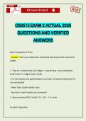 CS6515 EXAM 2 ACTUAL 2026 QUESTIONS AND VERIFIED ANSWERS