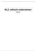 Etisch ondernemen Samenvatting