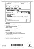 A-LEVEL EDEXCEL ECONOMICS B JUNE 2026 PAPER 3 QUESTION PAPER   MARKSCHEME &lpar;9EB0&sol;03&rpar;