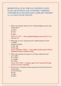RESIDENTIAL ELECTRICIAN CERTIFICATION  EXAM &vert; QUESTIONS AND ANSWERS &vert; VERIFIED  ANSWERS PLUS RATIONALES &vert; ALREADY GRADED  A&plus; &vert; LATEST EXAM UPDATE