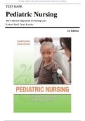 Test Bank - Pediatric Nursing The Critical Components of Nursing Care 1st Edition by Kathryn Rudd&semi; 978-0803621794 Chapter 1-22 Complete Guide&period;
