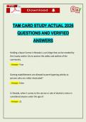 TAM CARD STUDY ACTUAL 2026 QUESTIONS AND VERIFIED ANSWERS