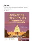 Test Bank For Delivering Health Care in America&colon; A Systems Approach&colon; 8th Edition by Leiyu Shi&lpar; Latest Edition&rpar;