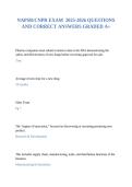 NAPSR&sol;CNPR EXAM  2025-2026 QUESTIONS AND CORRECT ANSWERS GRADED A&plus;