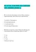 BLS ACTUAL EXAM PAPER 2026 QUESTIONS WITH ANSWERS GRADED A&plus;
