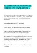 BLS CERTIFICATION EVALUATION EXAM 2026 QUESTIONS WITH SOLUTIONS GRADED A&plus;
