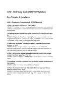 CUSP - T&D Study Guide &lpar;2026&sol;2027 Syllabus&rpar;