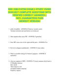 NSG 3280 PATHO EXAM 4 STUDY GUIDE  2026&sol;2027 COMPLETE QUESTIONS WITH  VERIFIED CORRECT ANSWERS &vert;&vert;  100&percnt; GUARANTEED PASS  <NEWEST VERSION> 