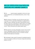 BUSI 330 CERTIFICATION EXAM PAPER 2026 QUESTIONS WITH ANSWERS GRADED A&plus;