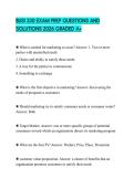 BUSI 330 EXAM PREP QUESTIONS AND SOLUTIONS 2026 GRADED A&plus;