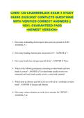 CHEM 120-CHAMBERLAIN EXAM 3 STUDY  GUIDE 2026&sol;2027 COMPLETE QUESTIONS  WITH VERIFIED CORRECT ANSWERS &vert;&vert;  100&percnt; GUARANTEED PASS  <NEWEST VERSION> 