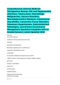 Comprehensive Internal Medicine Therapeutics Review&colon; HIV and Opportunistic Infections&comma; Tuberculosis&comma; Hematologic Malignancies&comma; Seizure Disorders&comma; Neurodegenerative Diseases&comma; Autoimmune Vasculitides&comma; Connective Tissue Disorders&comma; Pulmonary Hypertension&comma; Gas