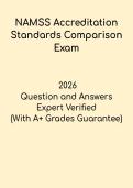 NAMSS Accreditation Standards Comparison 2026 &ndash; CPMSM & CPCS Study Guide PDF