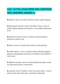 CALT ACTUAL EXAM PAPER 2026 QUESTIONS WITH ANSWERS GRADED A&plus;