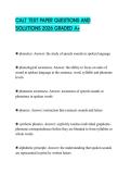 CALT TEST PAPER QUESTIONS AND SOLUTIONS 2026 GRADED A&plus;