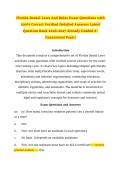 Dental Testbanks and Exams Q & A