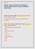 MHACBO - QMHA 1 EXAM TEST &vert; FREQUENTLY  TESTED QUESTIONS WITH CORRECT ANSWERS &vert;  BRAND NEW&excl;