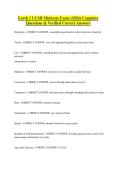 Earth 2 UCSB Midterm Exam &lpar;2026&rpar; Complete Questions & Verified Correct Answers