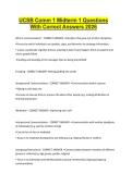 UCSB Comm 1 Midterm 1 Questions With Correct Answers 2026