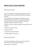 NBHWC MOCK EXAM QUESTIONS