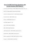 Econ 5 UCSB Final Exam Questions with Correct Answers 2026 Rated A&plus;