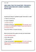 AMCA CMAC PRACTICE EXAM PREP &vert; FREQUENTLY  TESTED QUESTIONS WITH CORRECT ANSWERS &vert;  BRAND NEW&excl;