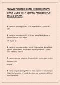 NBHWC PRACTICE EXAM COMPREHENSIVE STUDY GUIDE WITH VERIFIED ANSWERS FOR 2026 SUCCESS