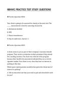 NBHWC PRACTICE TEST STUDY QUESTIONS