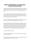 MCDB 1A UCSB Midterm 1 Exam Questions with Correct Answers 2026