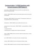 Communication 1 UCSB Questions with Correct Answers 2026 Rated A&plus;