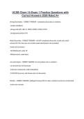 UCSB Chem 1A Exam 1 Practice Questions with Correct Answers 2026 Rated A&plus;