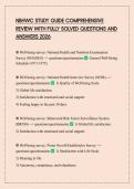 NBHWC STUDY GUIDE COMPREHENSIVE REVIEW WITH FULLY SOLVED QUESTIONS AND ANSWERS 2026