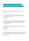 NBHWC COMPREHENSIVE EXAM 2026 QUESTIONS WITH SOLUTIONS GRADED A&plus;