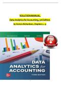 Test Bank for Data Analytics for Accounting&comma; 3rd Edition &lpar;McGraw Hill&comma; 2026&rpar; by Vernon J&period; Richardson&comma; Ryan A&period; Teeter and Katie Terrell &comma; all 9 Chapters Covered