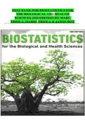 Biostatistics for the Biological and Health Sciences &ndash; Test Bank &ndash; Practice Questions with Answers
