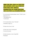 NBME CBSE REAL EXAM 200 QUESTIONS AND ANSWERS LATEST 2026 COMPLETE EXAM USMLE STEP 1 MEDICAL EXAMINATION TEST PAPER QUESTIONS AND SOLUTIONS 2026 EXAMINATION TEST