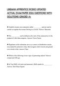 LINEMAN APPRENTICE RODEO UPDATED ACTUAL EXAM PAPER 2026 QUESTIONS WITH SOLUTIONS GRADED A&plus;