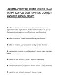 LINEMAN APPRENTICE RODEO UPDATED EXAM SCRIPT 2026 FULL QUESTIONS AND CORRECT ANSWERS ALREADY PASSED