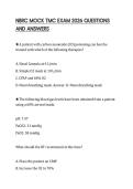 NBRC MOCK TMC EXAM 2026 QUESTIONS AND ANSWERS