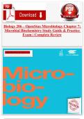 Biology 206 &ndash; OpenStax Microbiology Chapter 7&colon; Microbial Biochemistry Study Guide & Practice Exam &vert; Complete Review