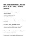 NBRC CERTIFICATION PRACTICE TEST 2026 QUESTIONS WITH CORRECT ANSWERS GRADED A&plus;