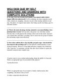 WGU D658 QUIZ MY SELF QUESTIONS AND ANSWERS WITH COMPLETE SOLUTIONS