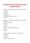N383 Unit 2 Practice Questions Exam With Accurate Answers 