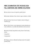 NBRC EXAMINATION TEST PACKAGE 2026 FULL QUESTIONS AND VERIFIED SOLUTIONS